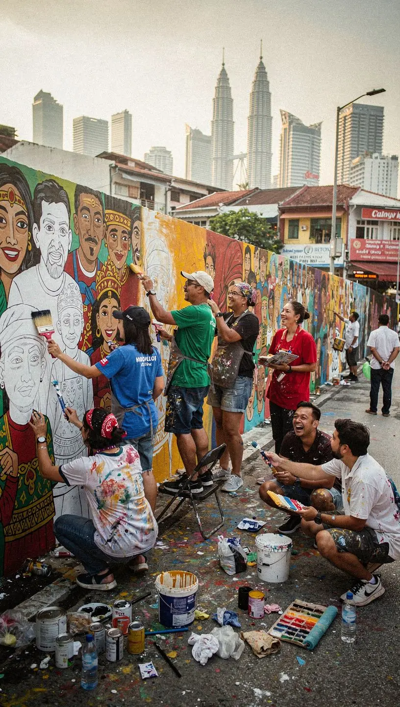 A creative logo design featuring vibrant colors and modern typography.