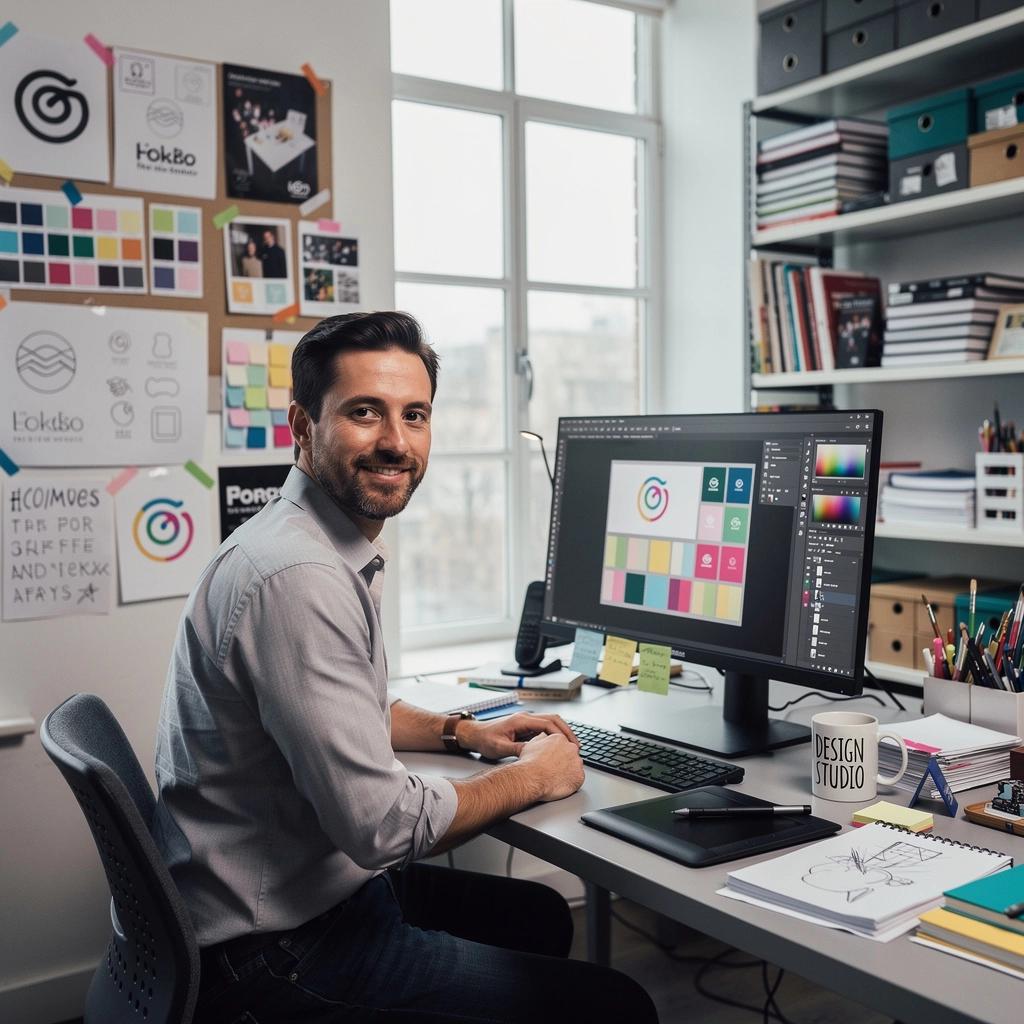 An illustrative logo design inspired by Malaysian culture and heritage elements.